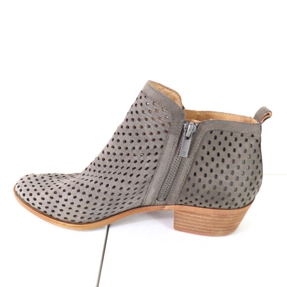 EC Lucky Brand Basel 3 Perforated Leather Ankle Bootie Size 8.5 - Picture 2 of 8